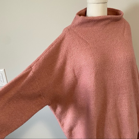 Ava & Viv Mock Neck Knit Sweater Dusty Rose - Picture 7 of 13